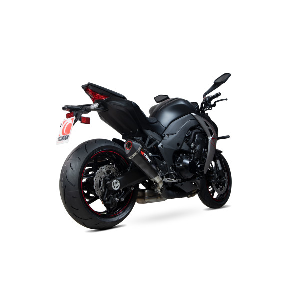 Scorpion Exhaust Kawasaki Z1000 2017 - 2020 Serket Taper Slip-on (Pair) Carbon Fibre Sleeve
